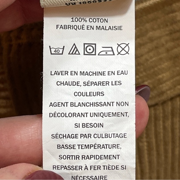 LL Bean corduroy Classic Fit BROWN Pleated brown Pants 502835 SIZE 34x34 Cotton - Picture 6 of 16